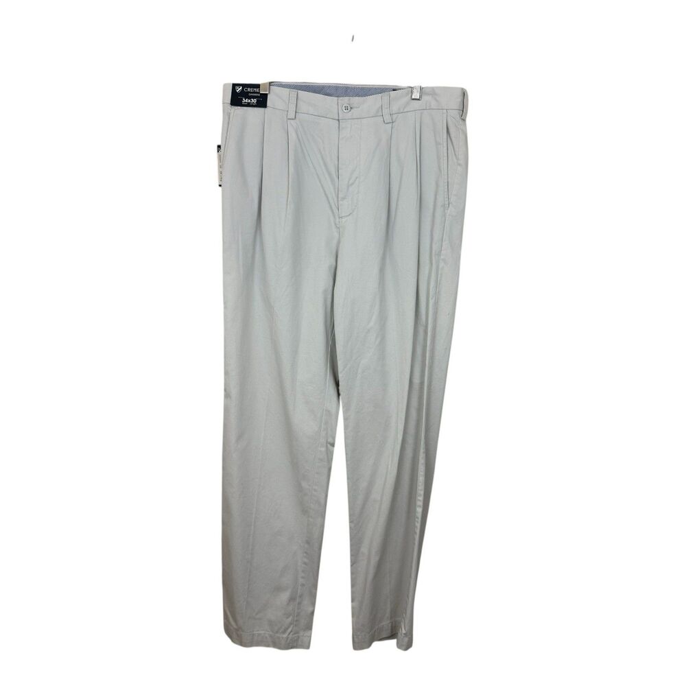 Cremieux Khaki Pants Mens Sz 34x30 (Actual 34x29) Dawkins Lightweight Twill
